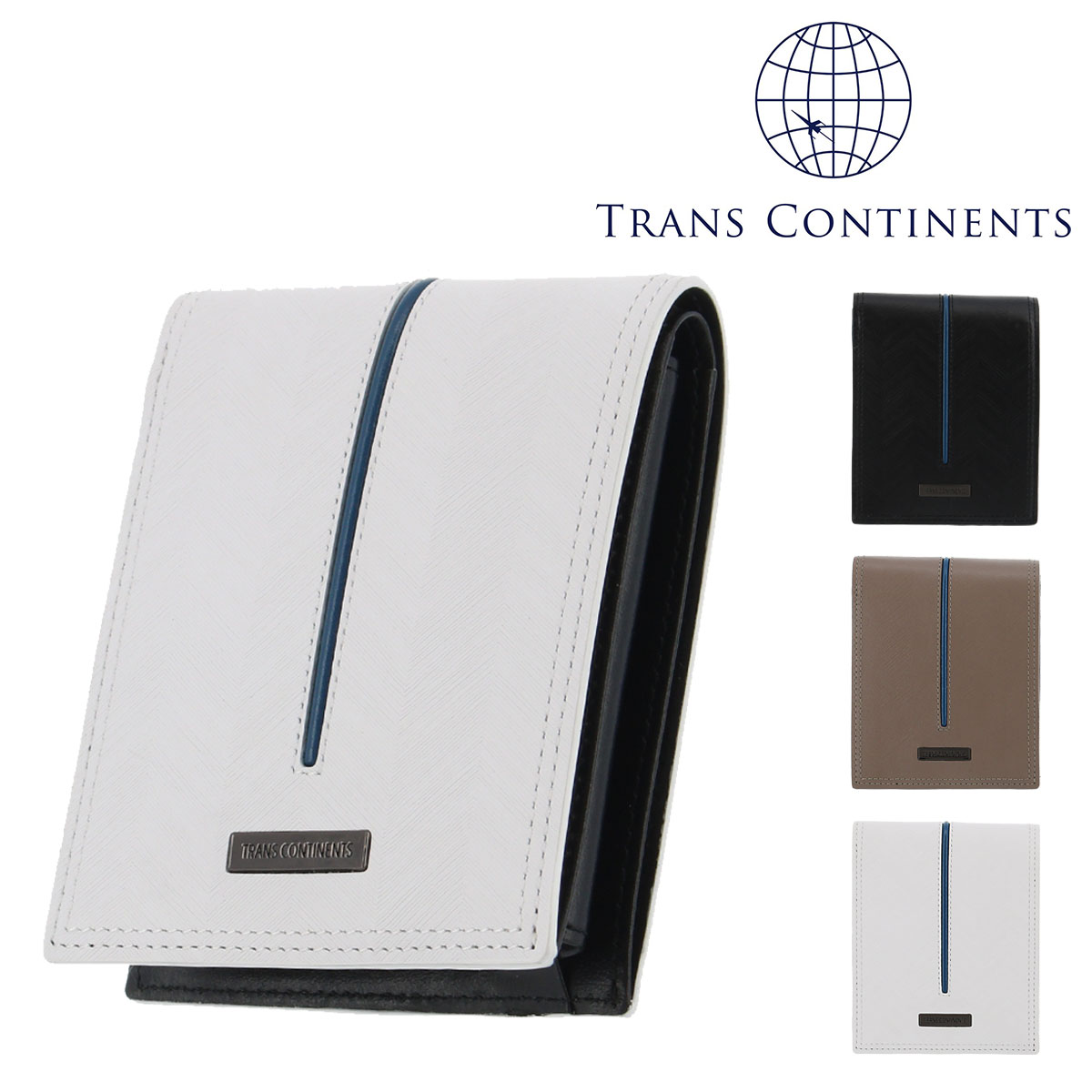 TRANS CONTINENTS トランスコンチネンツ 二つ折り財布 メンズTCK TRANS CONTINENTS トランスコンチネンツ 二つ折り財布 メンズTCK