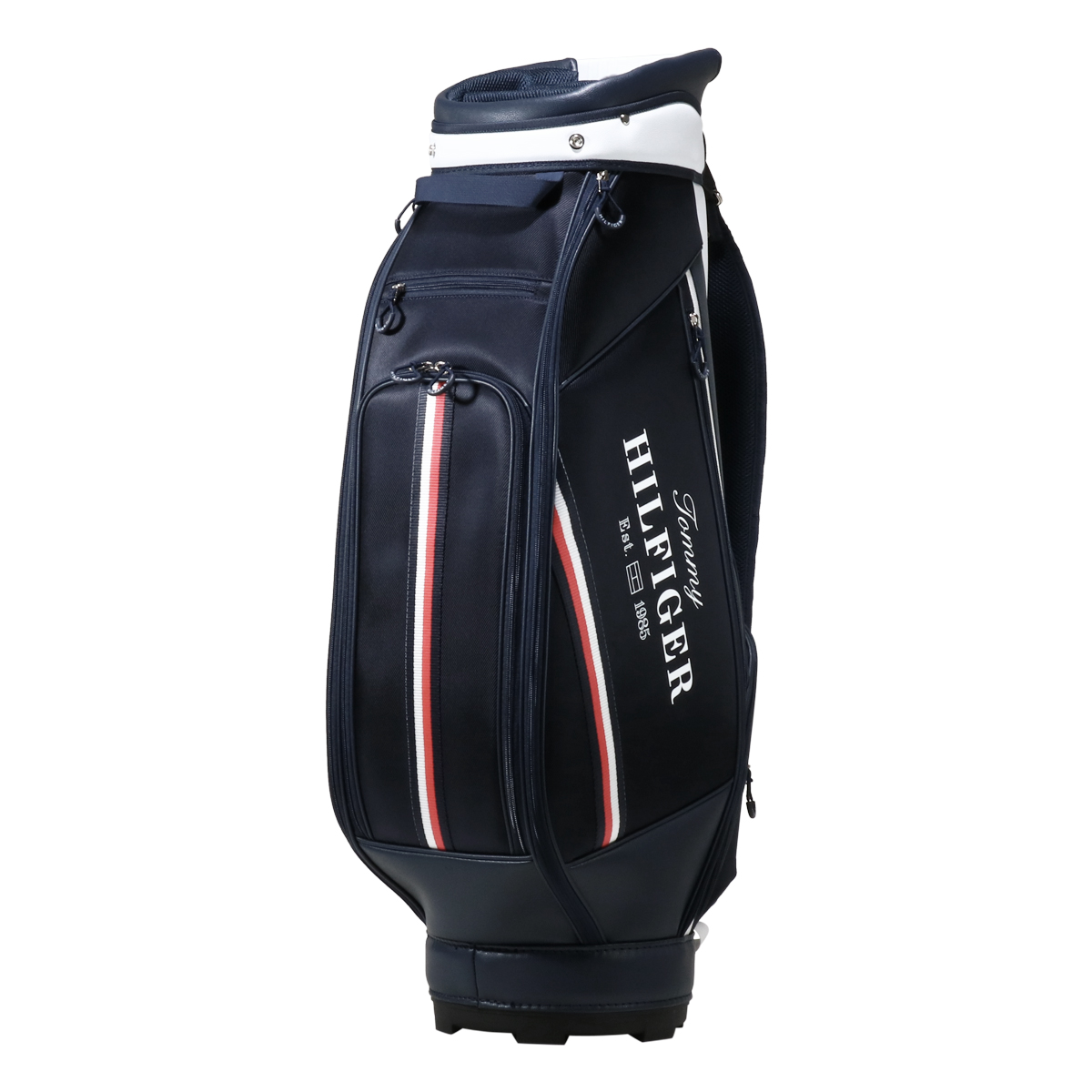 【状態良好】トミーヒルフィガー キャディバッグ 9型 5分割 THMG3SC5 TOMMY HILFIGER GOLF トミー ヒルフィガー ゴルフ キャディ