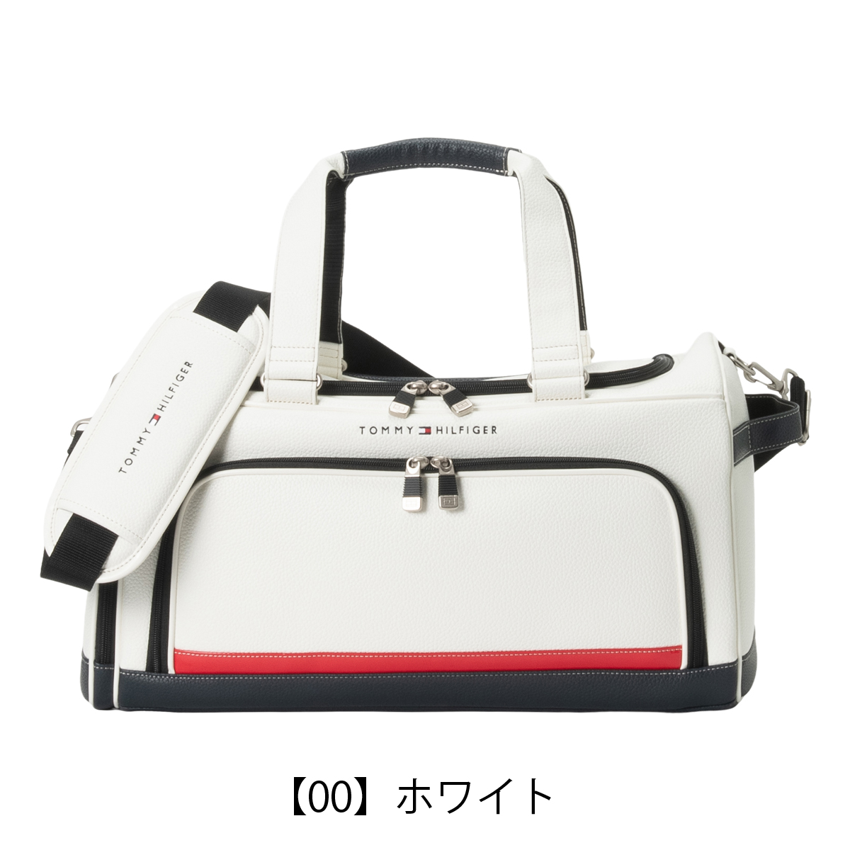【美品】トミーヒルフィガー ゴルフ ボストンバッグ　THMG7FB1 ホワイト TOMMY HILFIGER GOLF（トミー ヒルフィガー ゴルフ） トミー