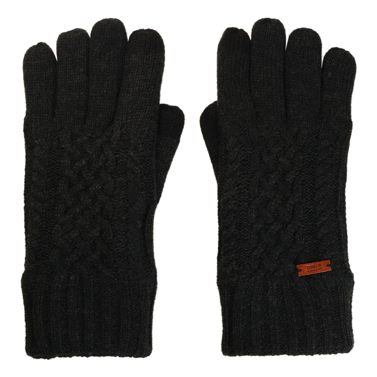 Tak GLOVES タグ付き 新品未使用 スエード手袋 裏地カシミア TAKEO KIKUCHI（タケオキクチ） 手袋 ニット スマートフォン対応