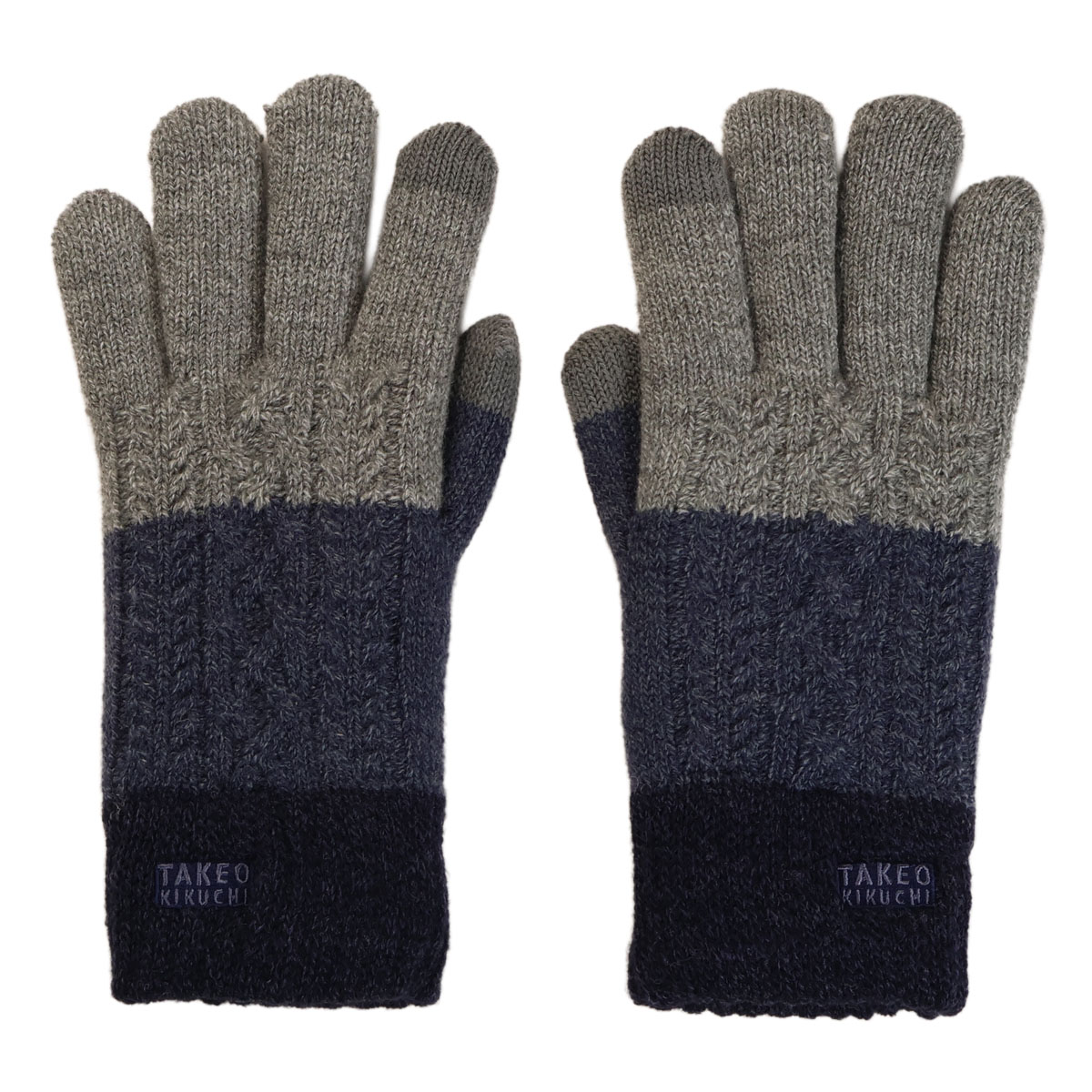 TAKEO KIKUCHI（タケオキクチ） 手袋 ニット スマートフォン対応