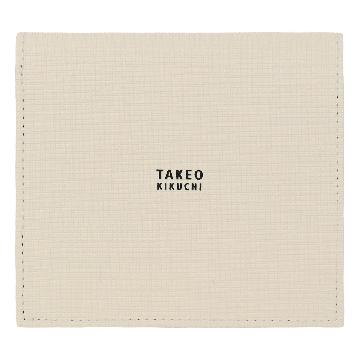 TAKEO KIKUCHI（タケオキクチ） コンパクト二つ折り財布 本革 薄型軽量