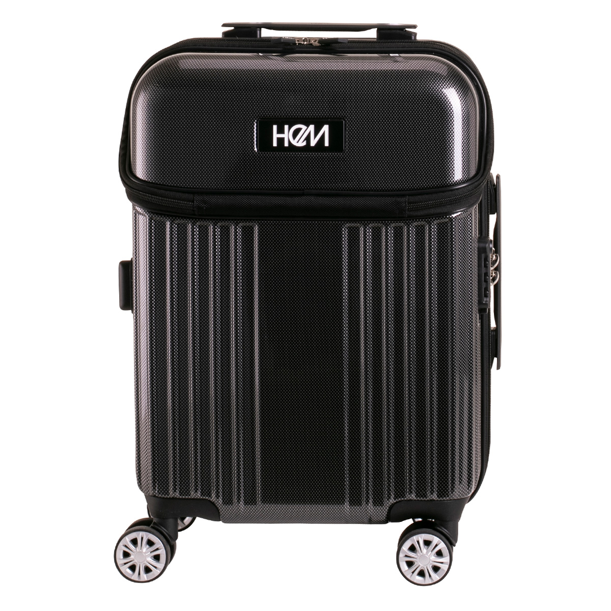 ヘム スーツケース 機内持ち込み 43L 47.5cm 3.4kg リム TR-024-01 HeM ハード ファスナー キャリーバッグ キャリーケース トップオープン 拡張 TSAロック搭載｜sacsbar｜02