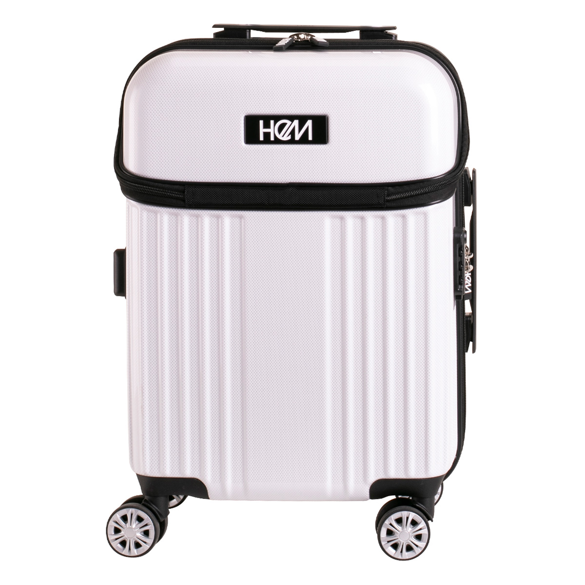 ヘム スーツケース 機内持ち込み 43L 47.5cm 3.4kg リム TR-024-01 HeM ハード ファスナー キャリーバッグ キャリーケース トップオープン 拡張 TSAロック搭載｜sacsbar｜03
