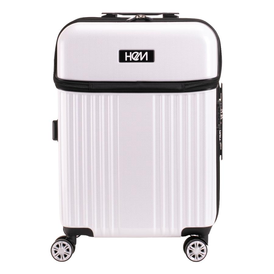 ヘム スーツケース 64L 54cm 4kg リム TR-024-02 HeM ハード ファスナー キャリーバッグ キャリーケース トップオープン 拡張 TSAロック搭載｜sacsbar｜03