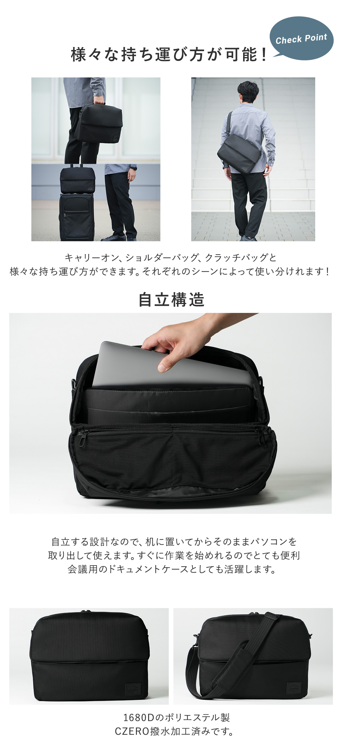 SIMCLEAR（シムクリア） ショルダーバッグ A4 クラッチバッグ ブリーフ