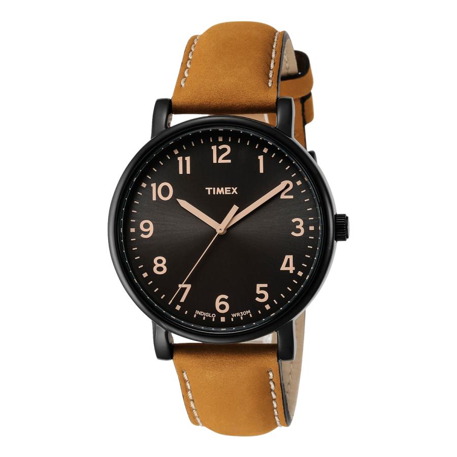 タイメックス 腕時計 モダン イージーリーダー T2N677 メンズ TIMEX 真鍮 ミネラルガラス レザー｜sacsbar｜02