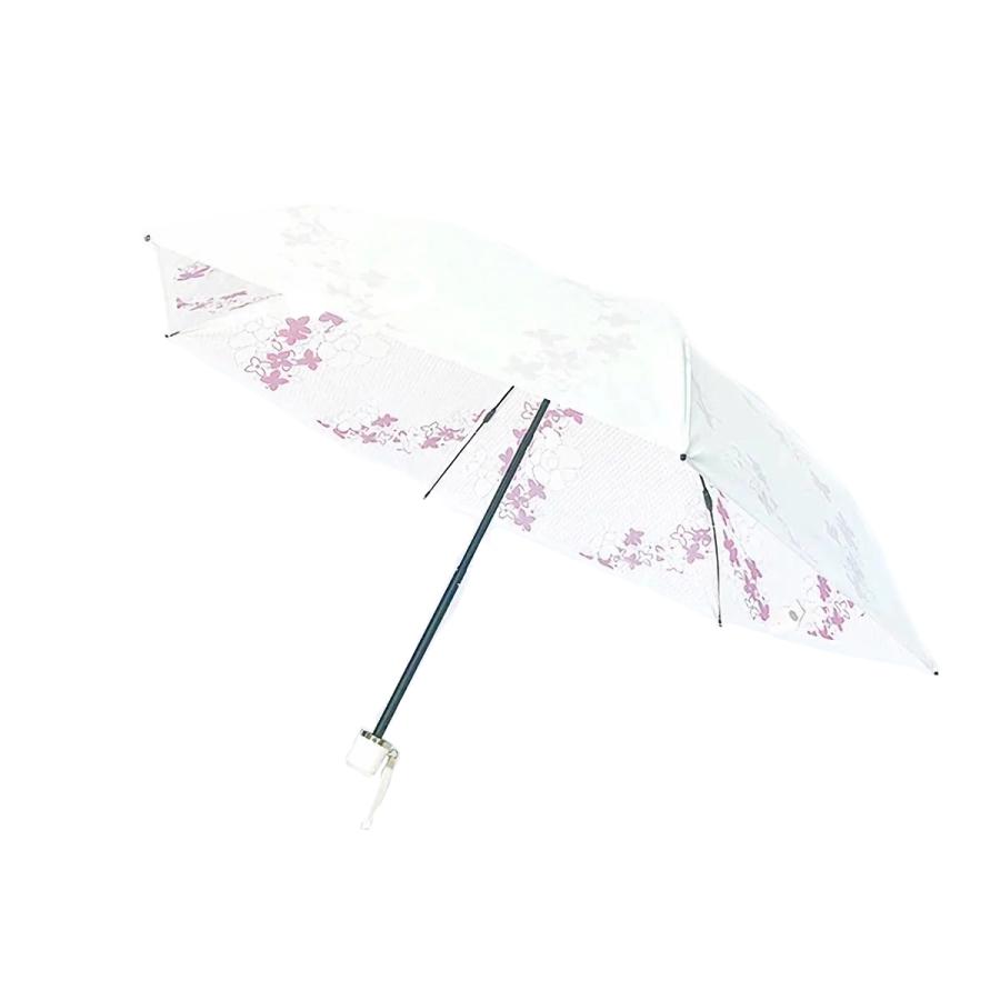 折りたたみ傘 日傘 完全遮光 晴雨兼用 レディース UVカット 白 ホワイト 軽量 3962 日本製 折り畳み傘 プレミアムホワイト UVION ユビオン｜sacsbar｜05