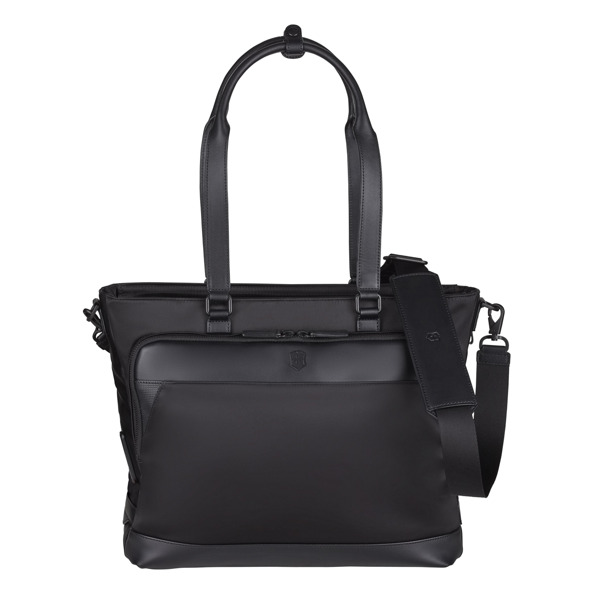   ブラック トートバッグ CARLIN ZIP TOP TOTE BAGリサイクルドブラックJP（トートバッグ