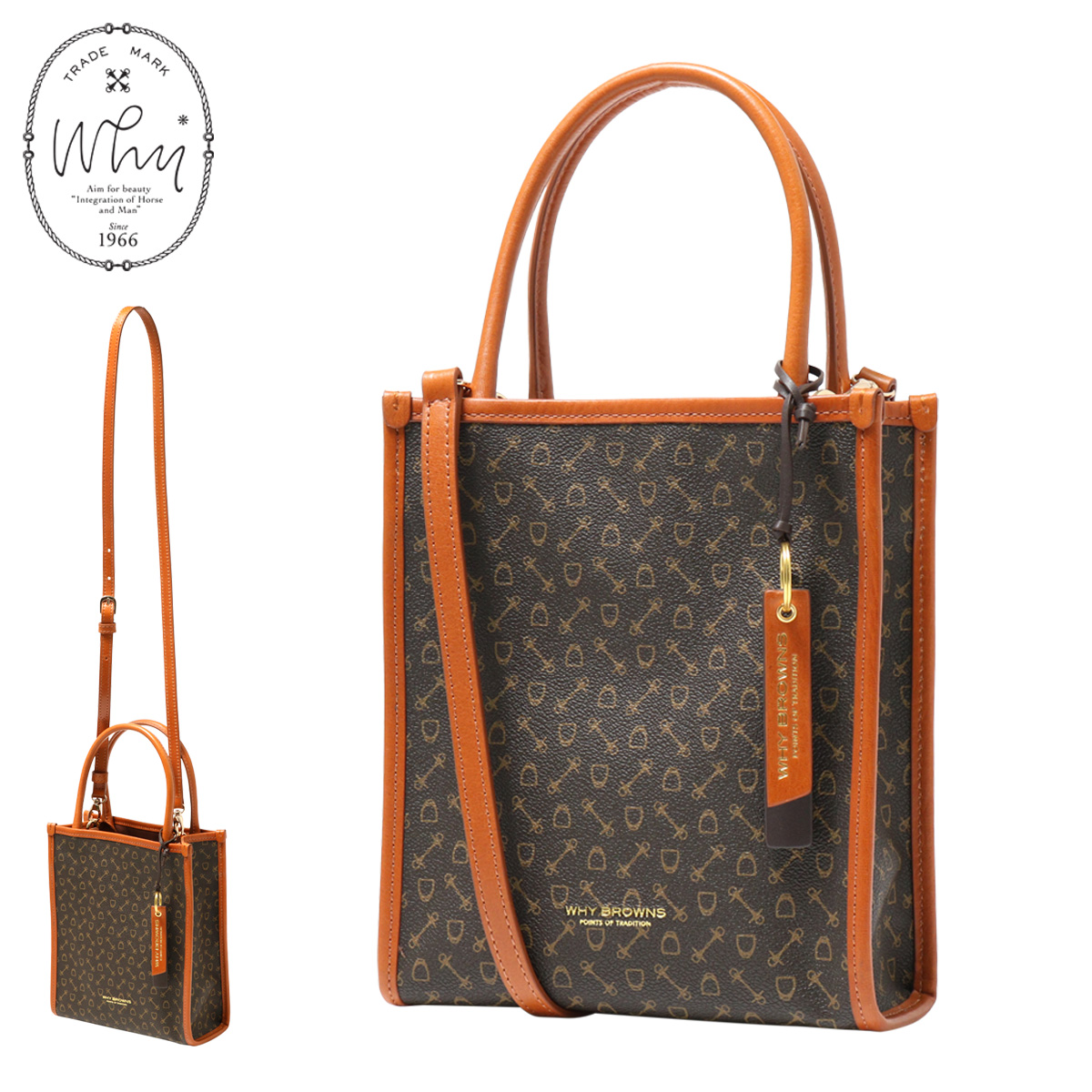 why ホワイ トートバッグ ミニトート レディース 831005 クラシック