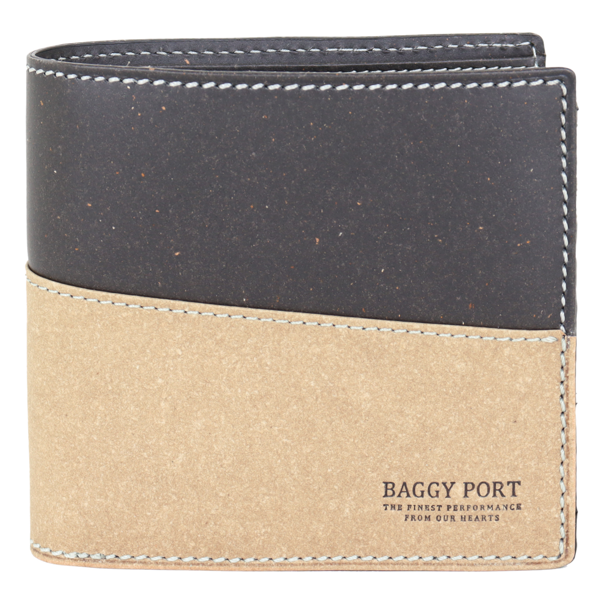 BAGGY PORT（バギーポート） 二つ折り財布 リサイクルレザー メンズ