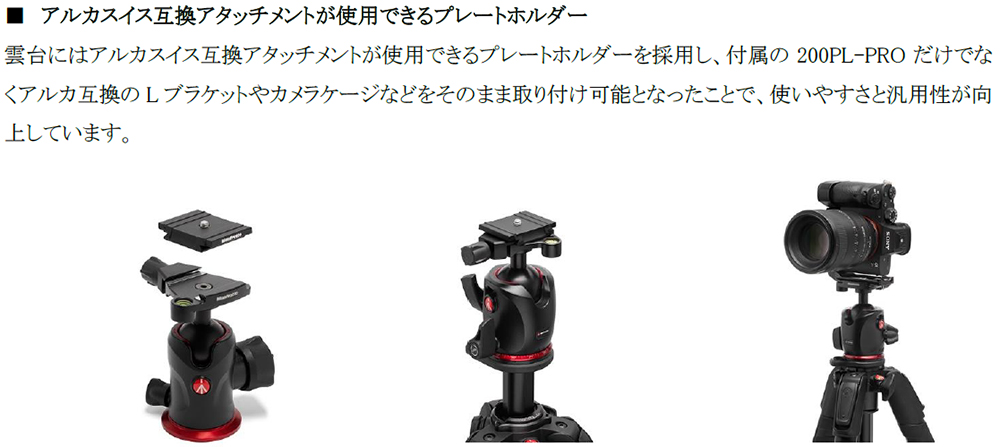 Manfrotto（マンフロット） 055プロアルミ三脚3段+Q6付きXPROボール雲