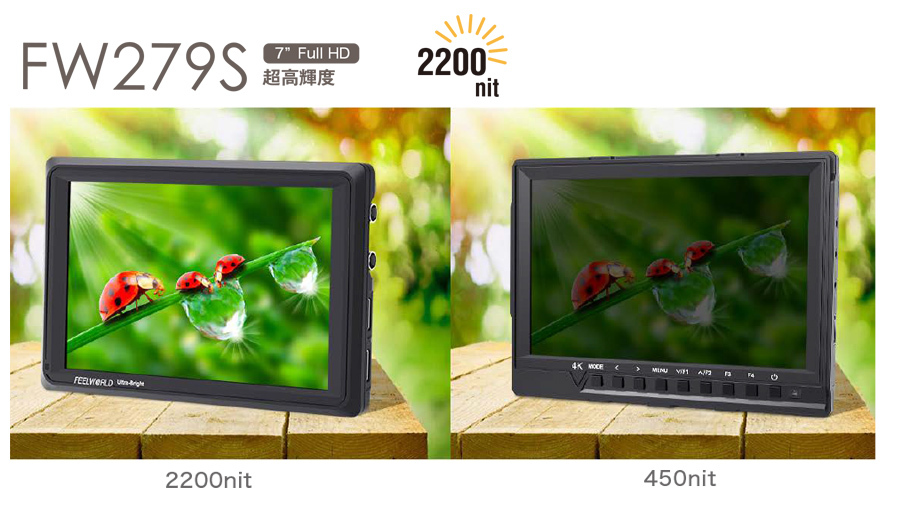 FEELWORLD(フィールワールド) 4K・フルHD対応7インチモニター FW279S