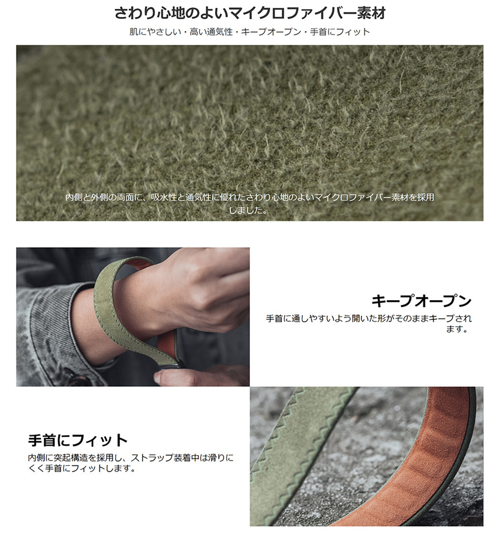 PGYTECH カメラリストストラップ グラスグリーン P-CB-123 : サエダ