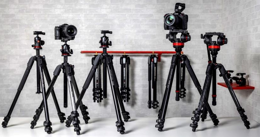 Manfrotto（マンフロット） MVH502AHビデオ雲台+055アルミビデオ三脚3
