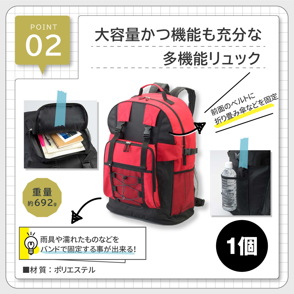 EVERSAFE 防災セット 家族用 防災リュック 防災グッズ 防災ラジオ 非常