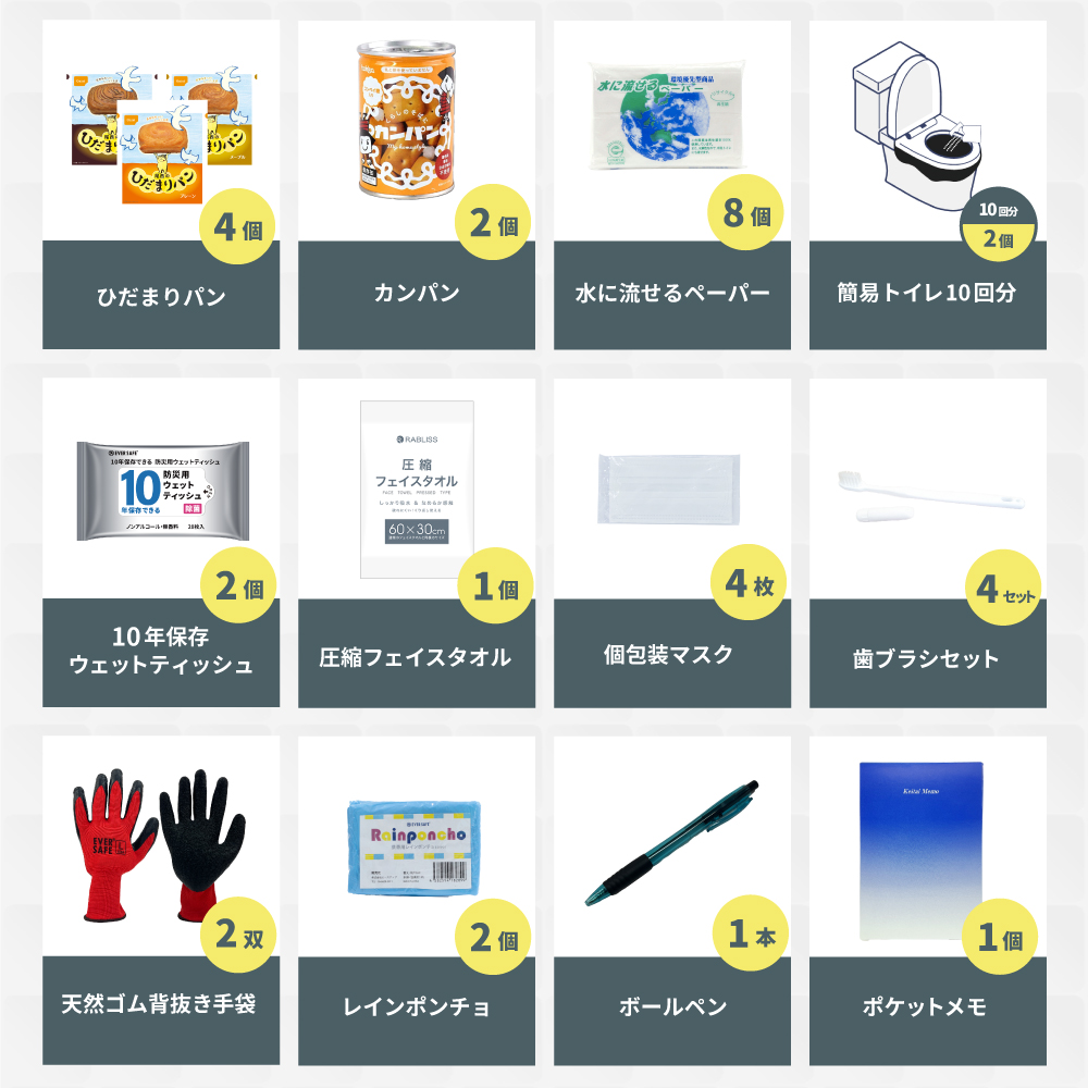EVERSAFE 防災セット 家族用 防災リュック 防災グッズ 防災ラジオ 非常