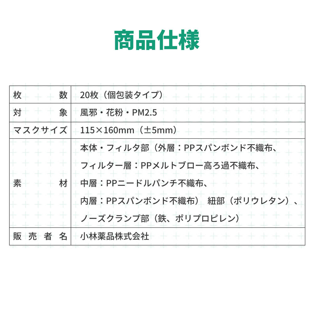 小林薬品 マスクの商品一覧 通販 - Yahoo!ショッピング