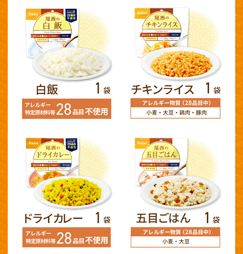 内容品詳細-アルファ米2