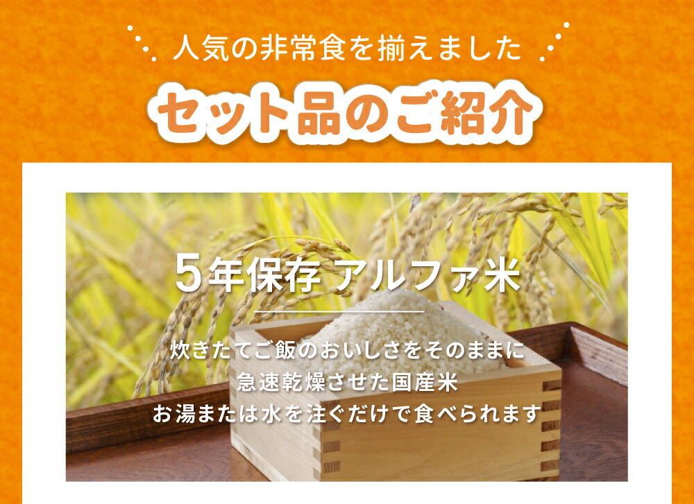 内容品詳細-アルファ米1