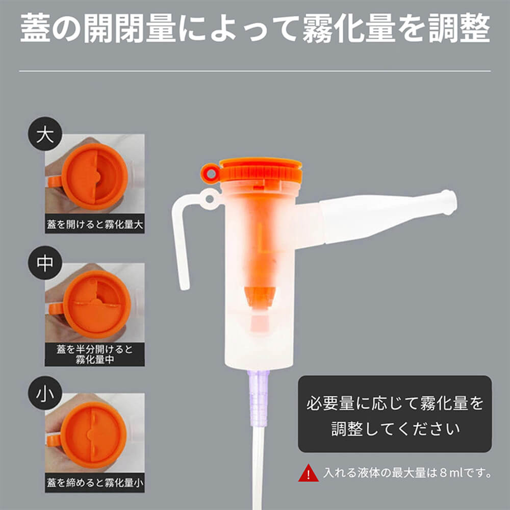 霧化量を調整