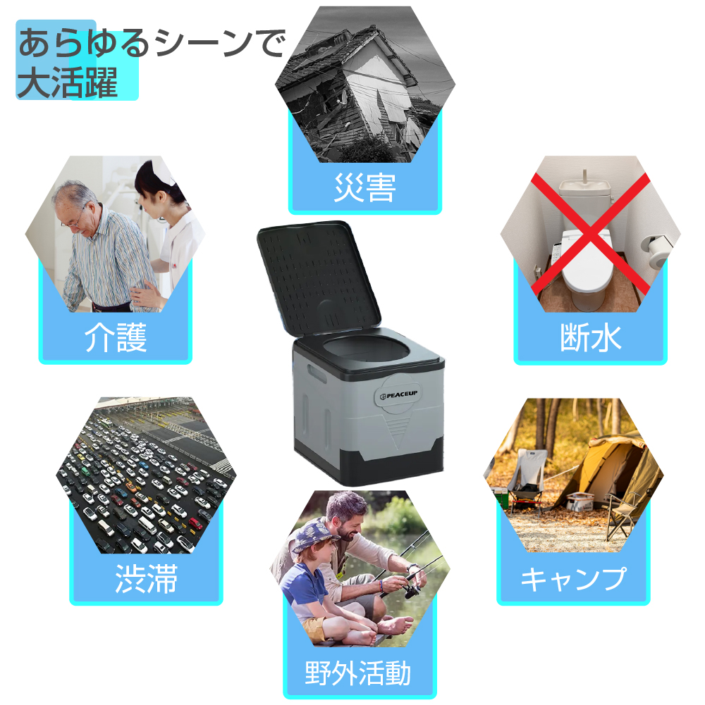 折りたたみ簡易トイレBOX型 ポータブル OKT-02 防災士推奨｜safety-japan｜06