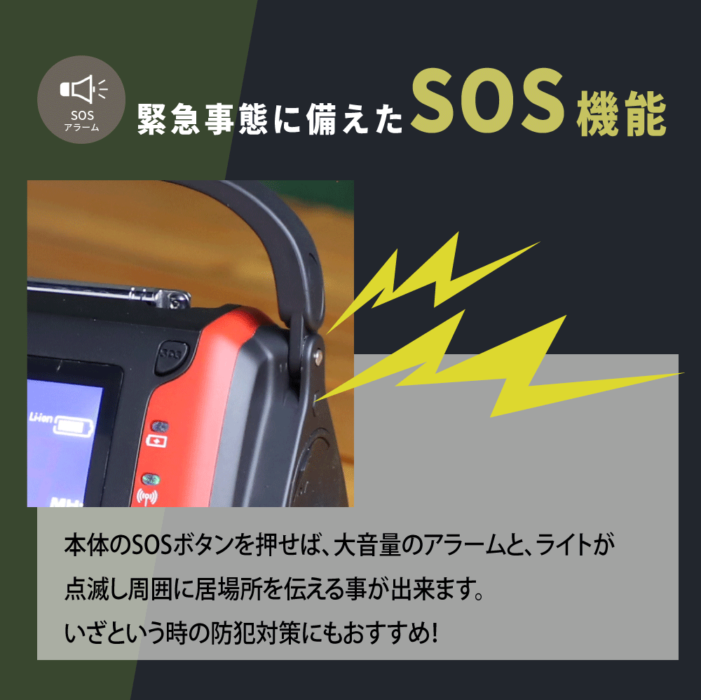 PEACEUP 防災ラジオ ライト 10年保存 電池付き 単4乾電池