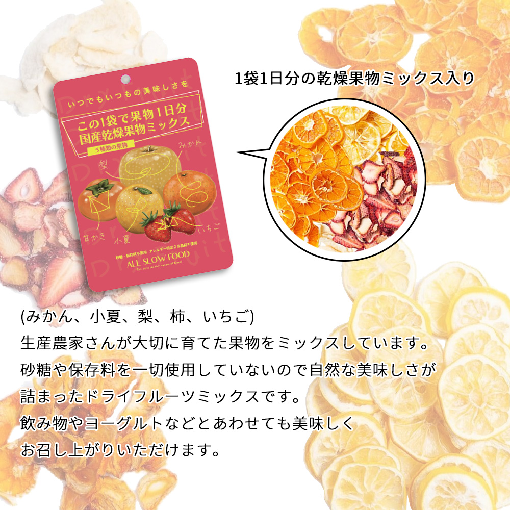 非常食 保存食セット 1日分の国産乾燥果物ミッ...の詳細画像4