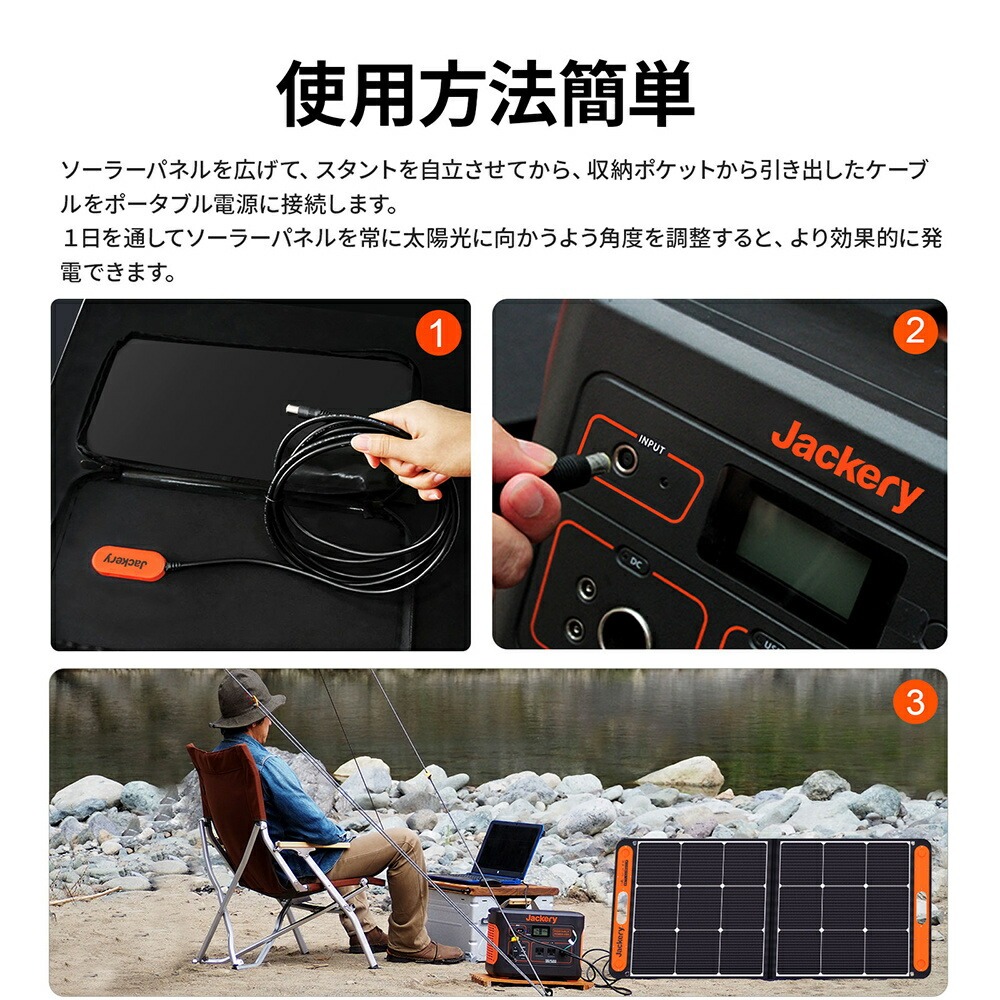 ソーラーパネル SolarSaga 100 Jackery ジャクリ ジャクリー JS-100C