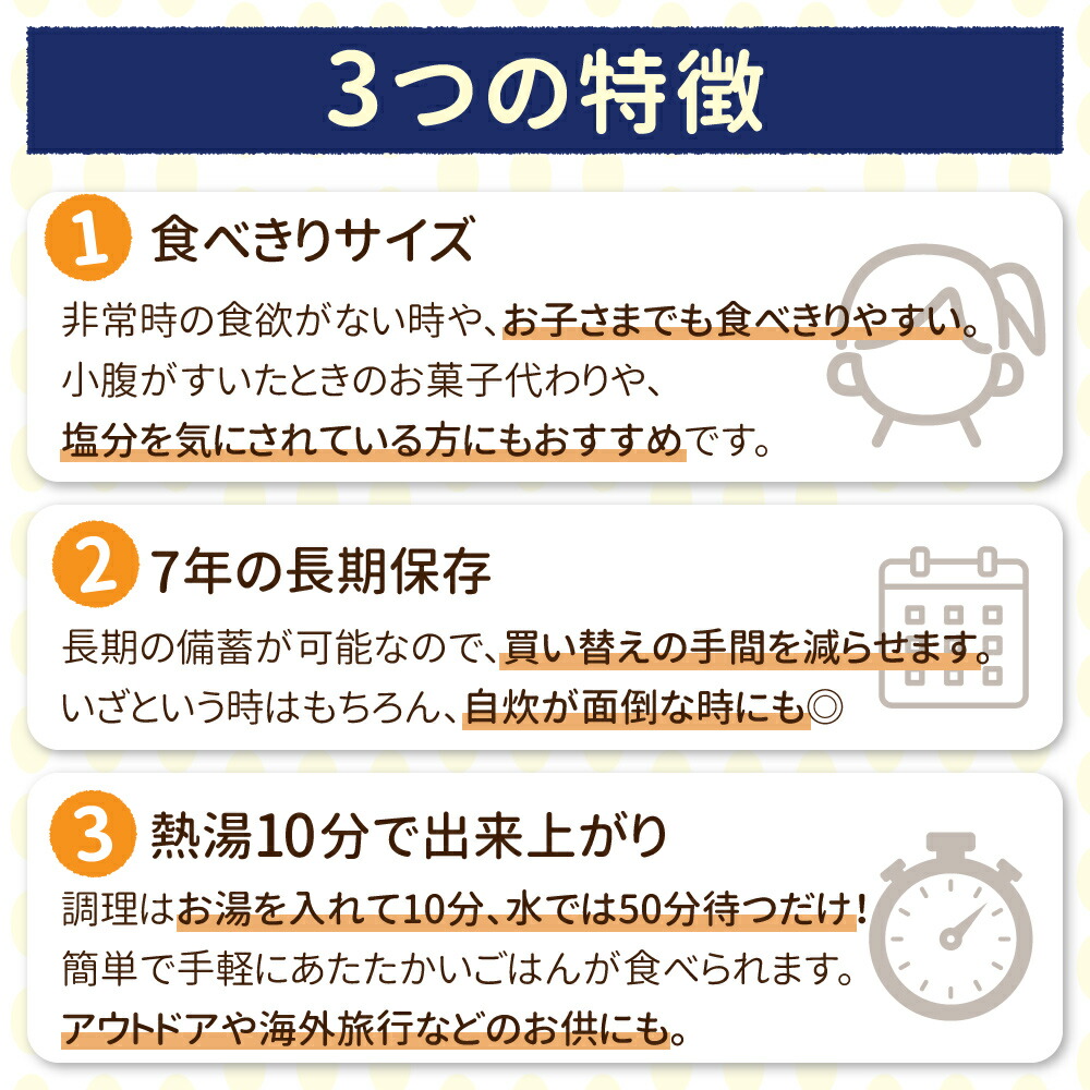 非常食 マジックライス ぽけこめっつ 7年保存...の詳細画像2