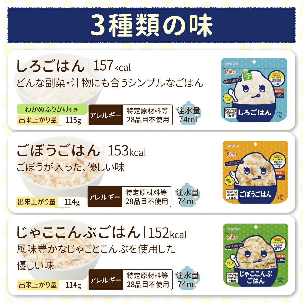 非常食 マジックライス ぽけこめっつ 7年保存...の詳細画像3
