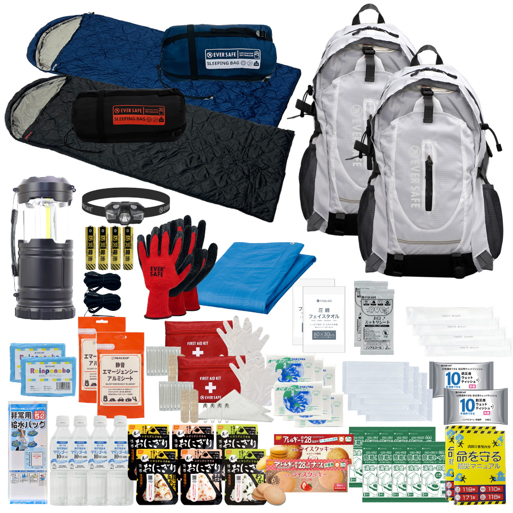 新品未使用 ACE FEATHER-LAND 緊急対応リュック＆寝袋セット 新品未使用 ACE FEATHER-LAND 緊急対応リュック＆寝袋セット