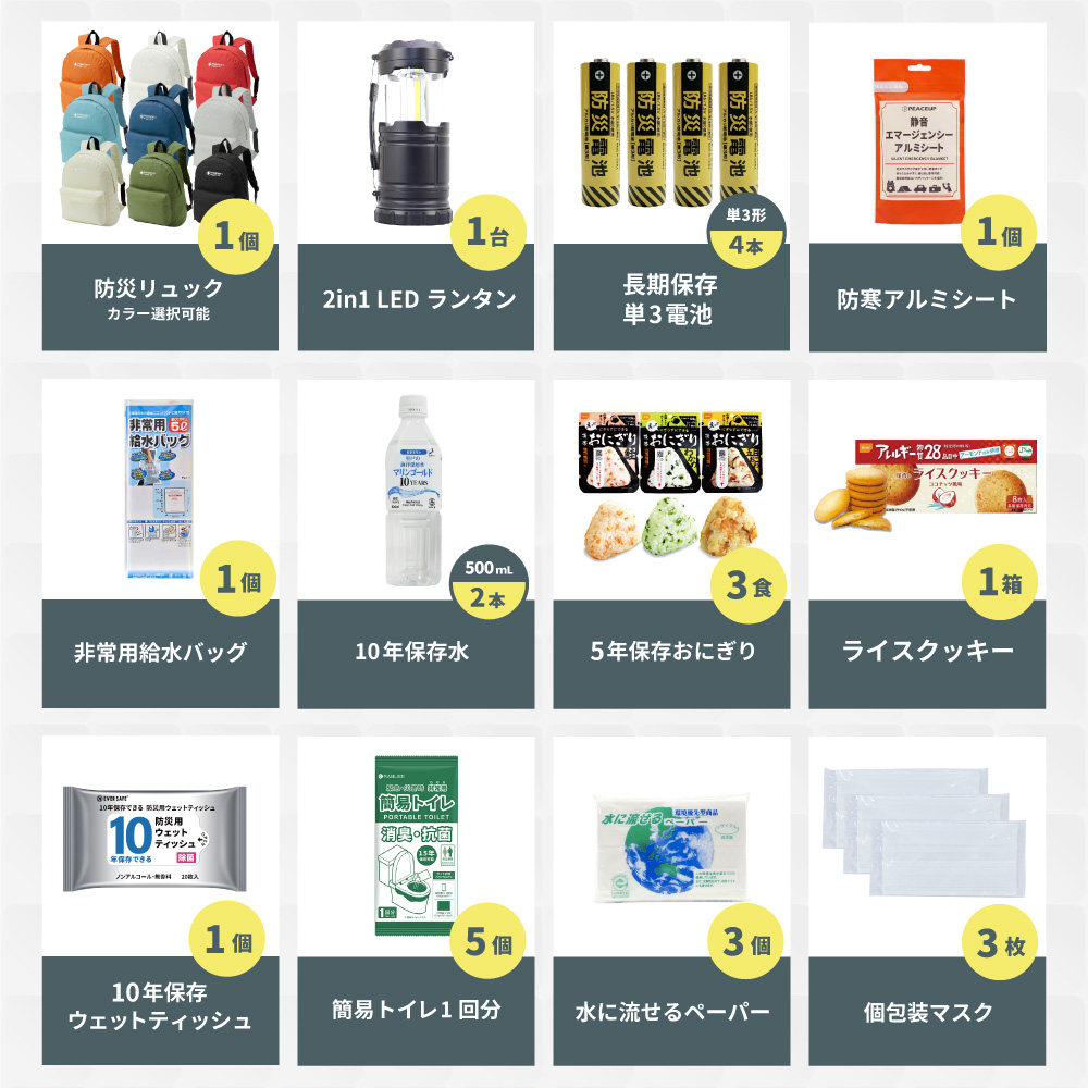 防災セット 防災グッズ 1人用 20L エマー...の詳細画像2