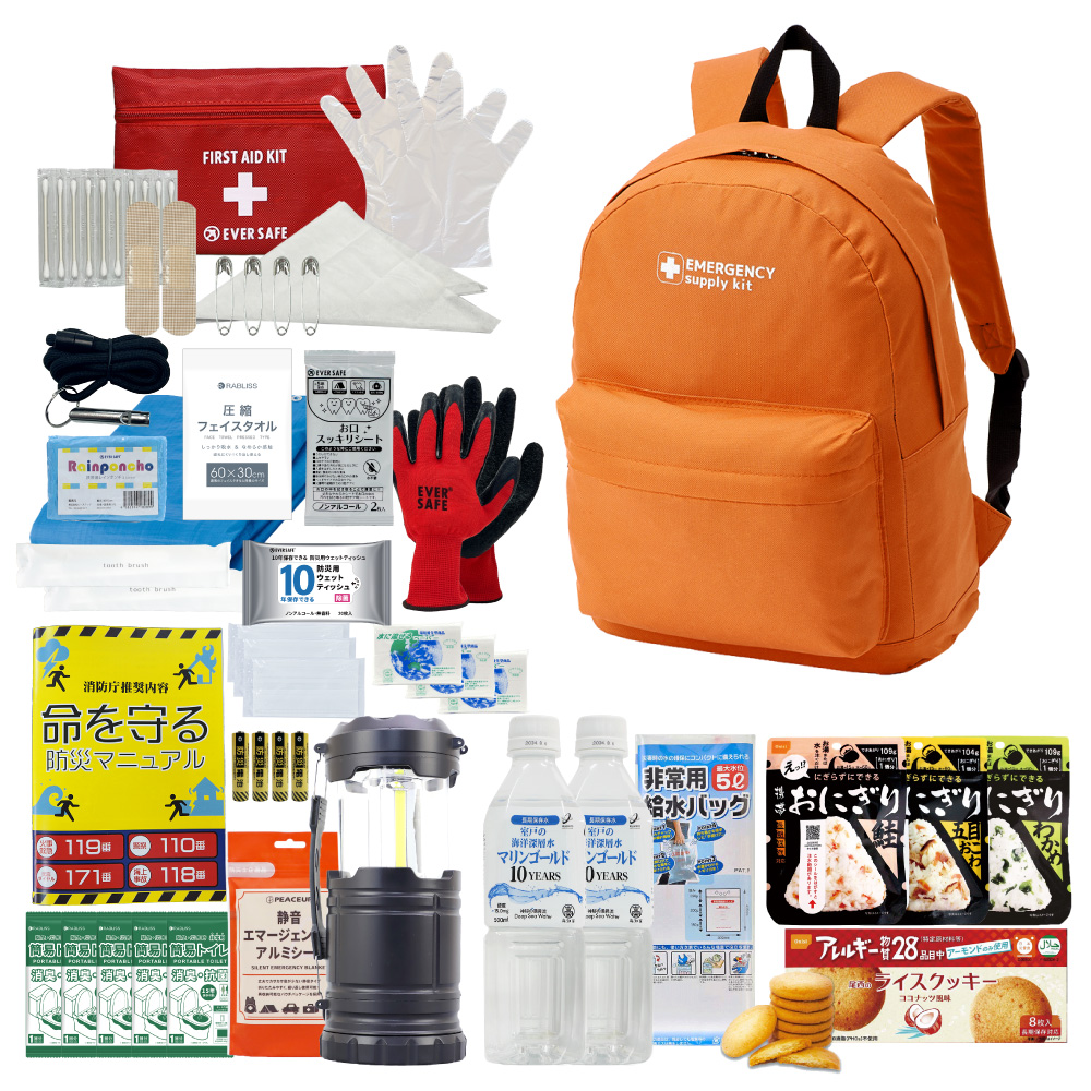 PEACEUP（ピースアップ） 防災セット 防災グッズ 1人用 20L