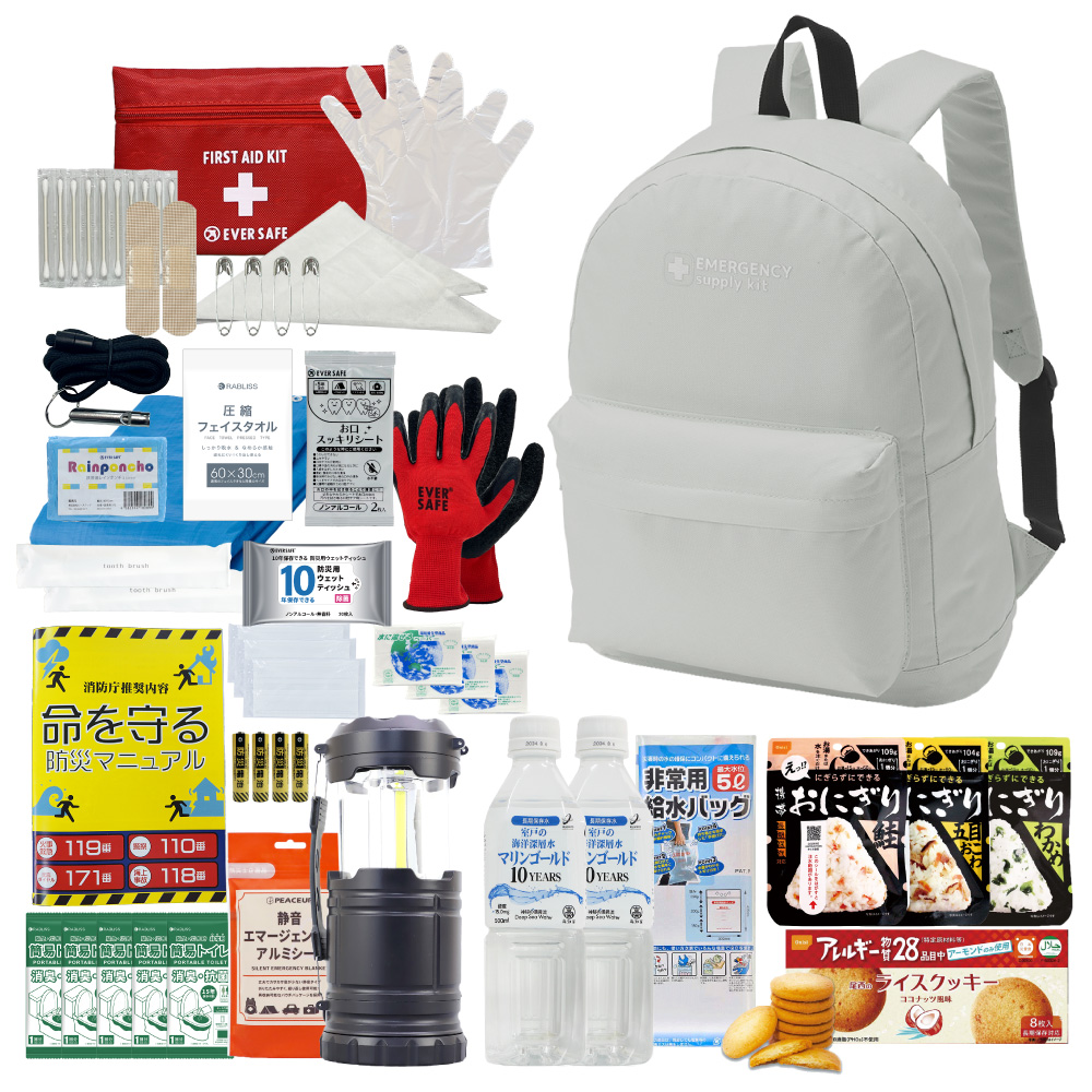 PEACEUP（ピースアップ） 防災セット 防災グッズ 1人用 20L 