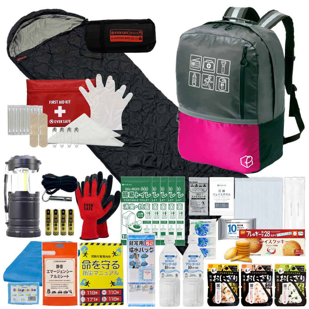 PEACEUP（ピースアップ） 防災セット 防災グッズ 1人用 47L ビッグ