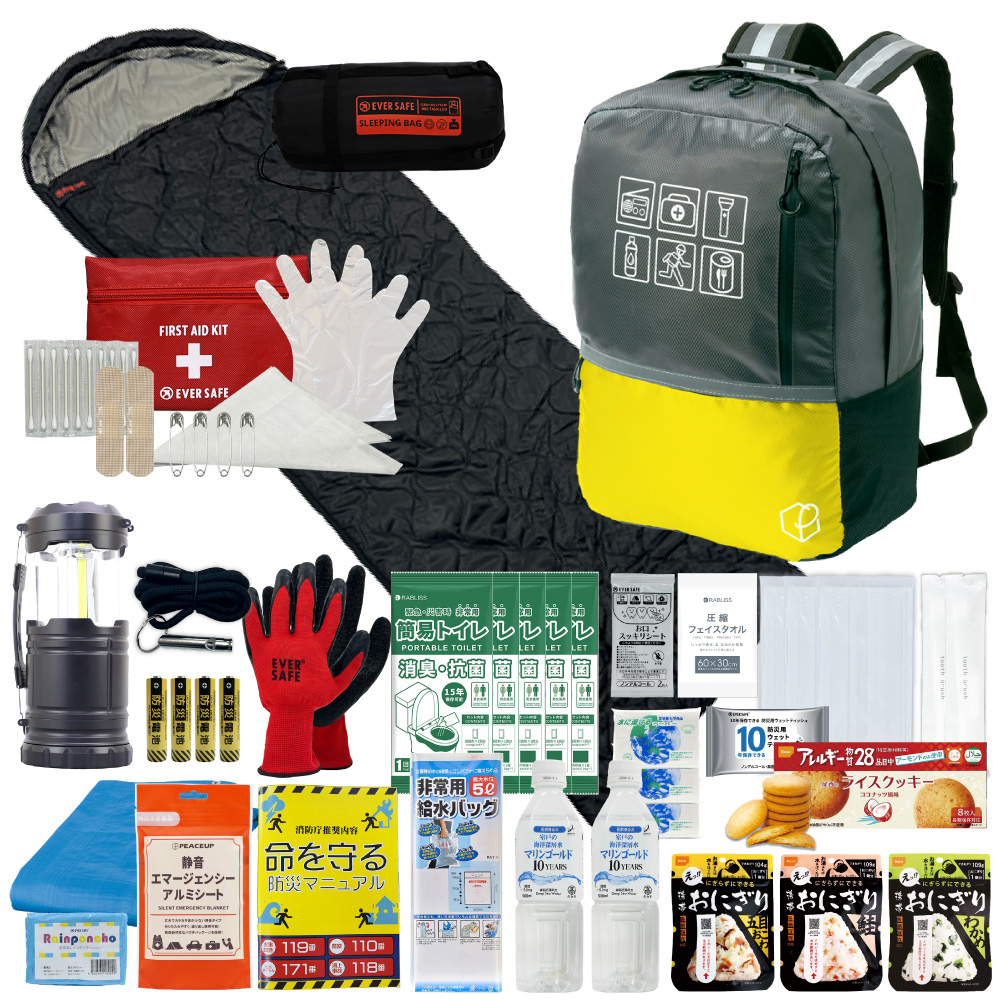 PEACEUP（ピースアップ） 防災セット 防災グッズ 1人用 47L ビッグ