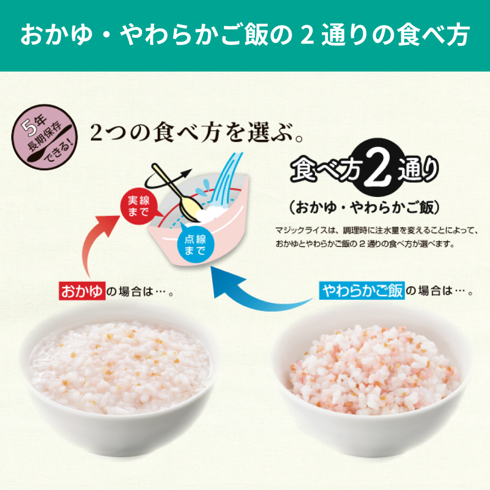 マジックライス 非常食 白がゆ 50食 防災グッズ アレルギー対応 28品目