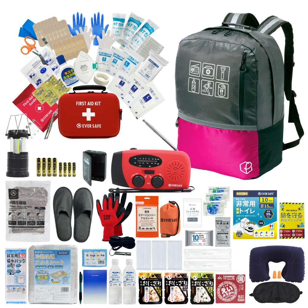 EVERSAFE 防災セット 防災グッズ 1人用 47L ビッグリュック 防災士監修