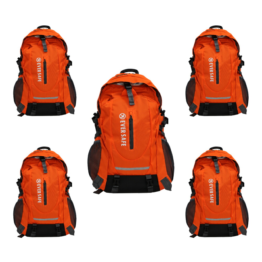 防災グッズ 防災リュック 多機能リュック 30L 5個セット まとめ買い 企業向け 法人向け 団体向け 家族向け リュックのみ  EVERSAFE 防災バッグの画像