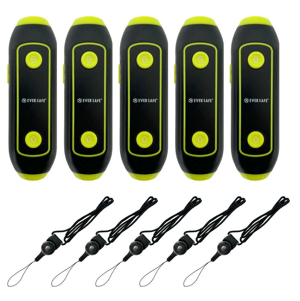 防災グッズ 電子ホイッスル ネックストラップ付き 4色 5個 笛 懐中電灯 大音量 ホイッスル 130db 警笛 アラーム LEDライト 防犯 防災 審判 軽量 電池式_4