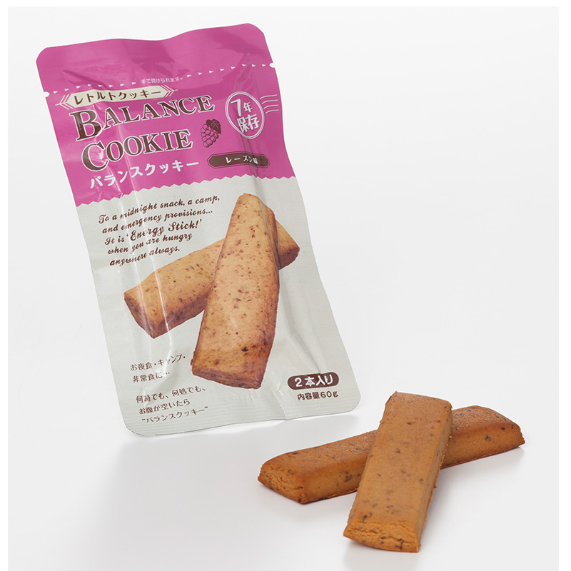 非常食 バランスクッキー BALANCE COOKIE レーズン味 100個 セット 7年