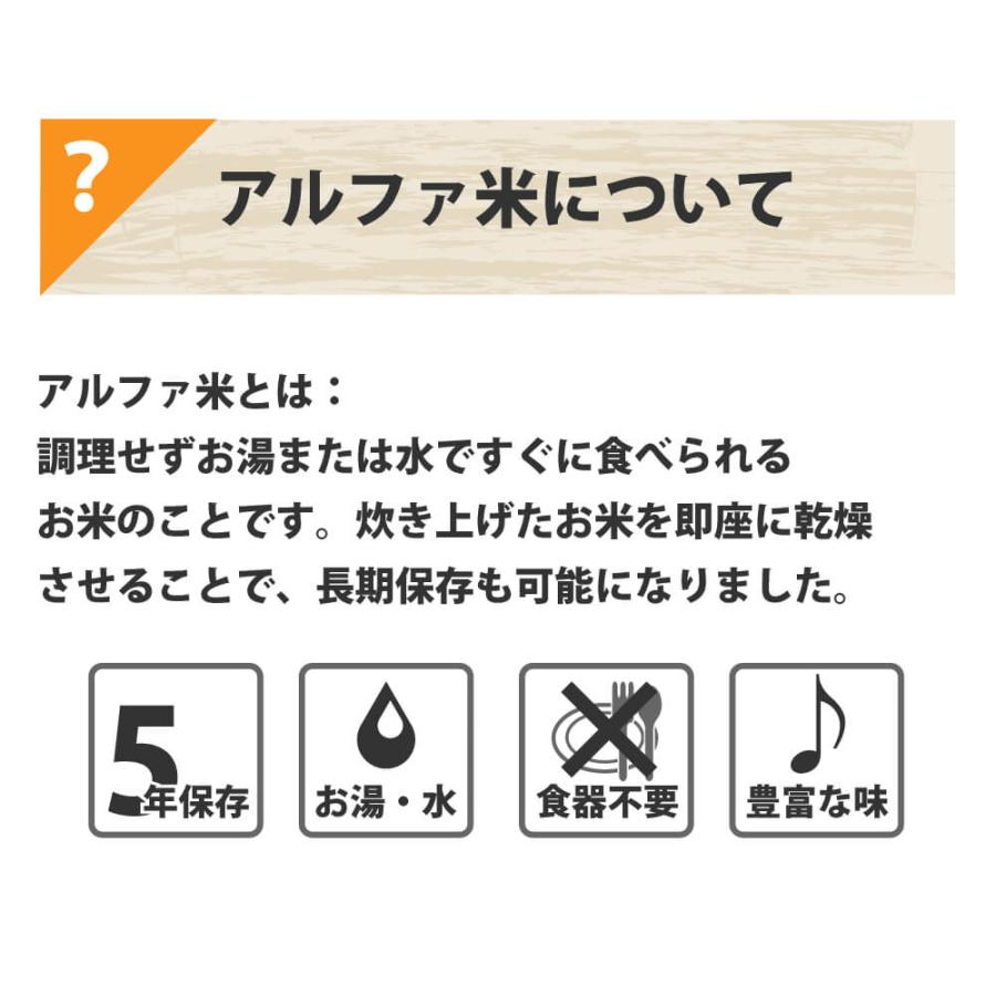 非常食セット 5年保存 5人用 3日分 45食 アルファ米 パン缶詰｜safety-japan｜06