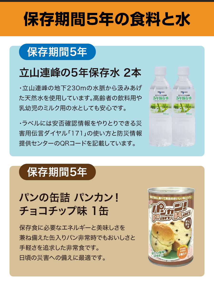 送料無料 防災セット 一人用 LIGHT