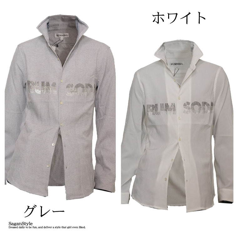 送料無料】メンズ 男性 服 トップス ラインストーンロゴ入り