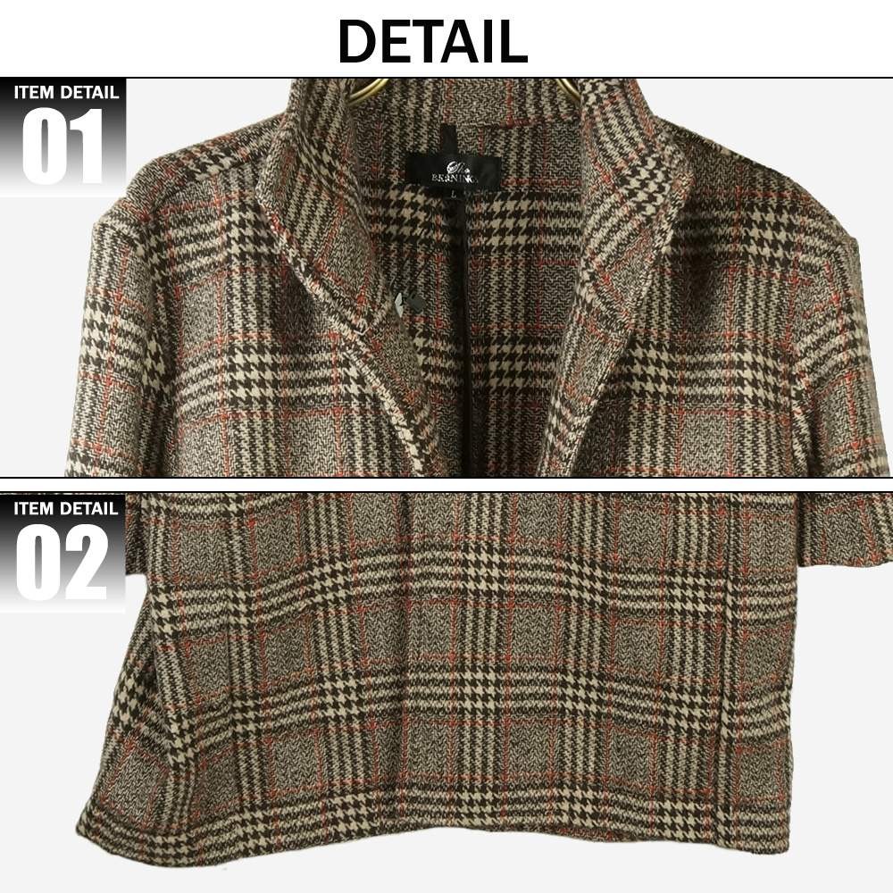 コート イタリアンコート チェック グレンチェック チェスターコート