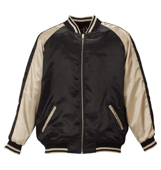 絡繰魂×北斗の拳 ラオウ×黒王スカジャン メンズ 大きいサイズ