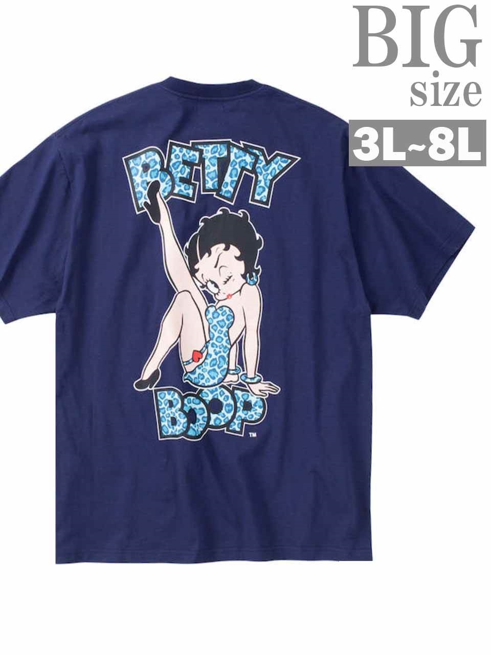 Tシャツ BETTY BOOP 大きいサイズ メンズ ベティブープ ガールプリント