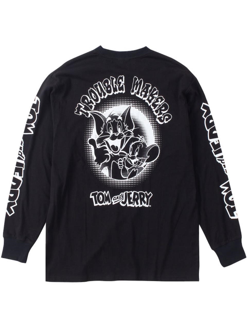長袖Tシャツ トムとジェリー 大きいサイズ メンズ ロンT キャラ