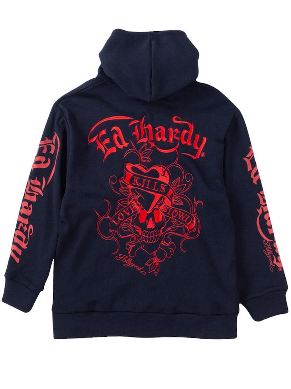 スウェットパーカー エドハーディ 大きいサイズ メンズ Ed Hardy 